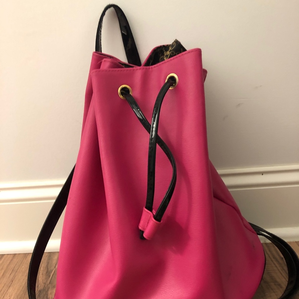 Juicy Couture Drawstring Backpack- Pink